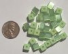 30 6mm Light Green Fiber Optic Cubes